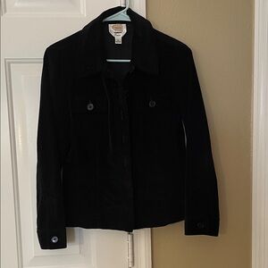 Talbots Black Velvet Jacket